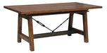 Holverson Dining Table in Rustic Brown 1715-94 - U&U Home Budget Furniture (Carteret, NJ)