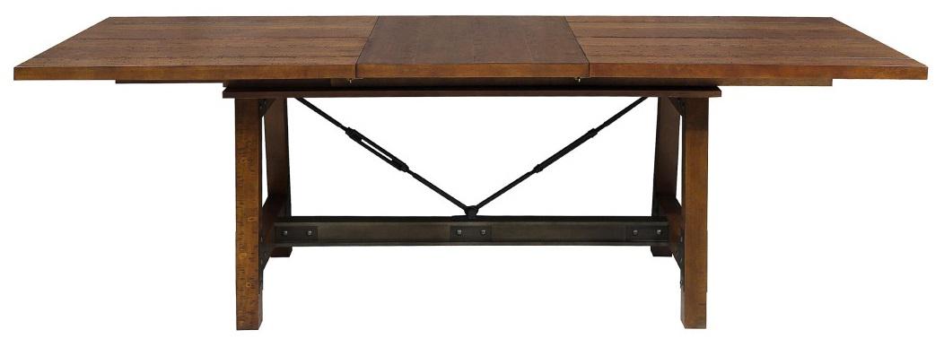 Holverson Dining Table in Rustic Brown 1715-94 - U&U Home Budget Furniture (Carteret, NJ)