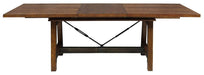 Holverson Dining Table in Rustic Brown 1715-94 - U&U Home Budget Furniture (Carteret, NJ)