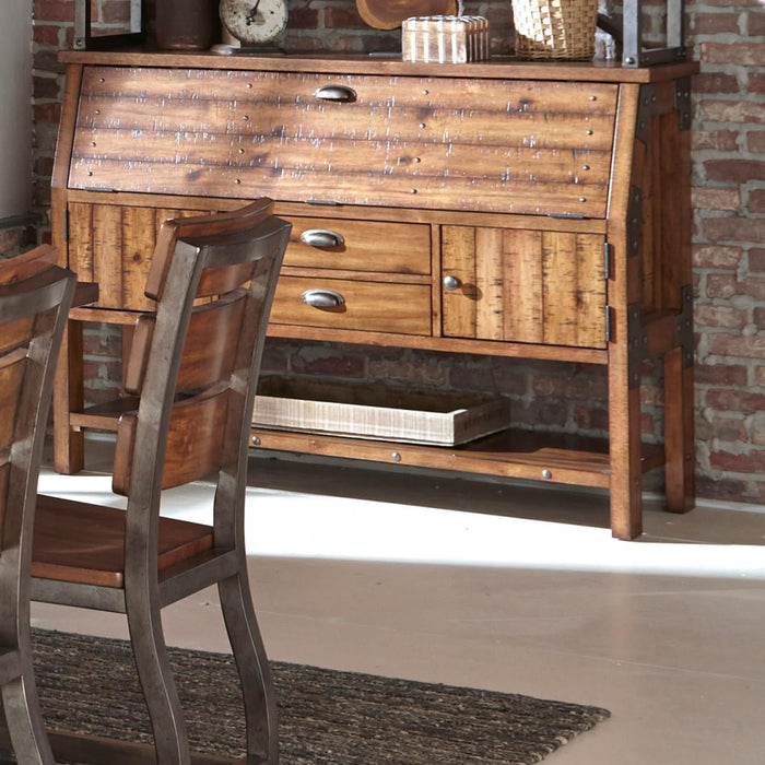 Holverson Buffet/Server in Rustic Brown 1715-55 - U&U Home Budget Furniture (Carteret, NJ)