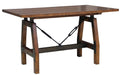 Holverson Counter Height Table in Rustic Brown 1715-36 - U&U Home Budget Furniture (Carteret, NJ)