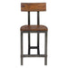 Holverson Counter Height Chair in Rustic Brown (Set of 2) - U&U Home Budget Furniture (Carteret, NJ)