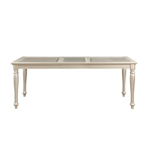 Celandine Dining Table in Silver 1928-78NG - U&U Home Budget Furniture (Carteret, NJ)