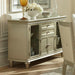 Celandine Server with Glass insert in Silver 1928-40NG - U&U Home Budget Furniture (Carteret, NJ)