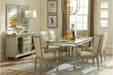 Celandine Server with Glass insert in Silver 1928-40NG - U&U Home Budget Furniture (Carteret, NJ)