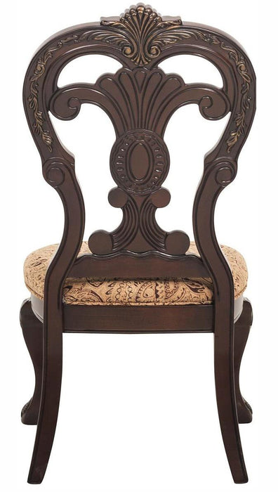 Deryn Park Side Chair in Dark Cherry (Set of 2) - U&U Home Budget Furniture (Carteret, NJ)