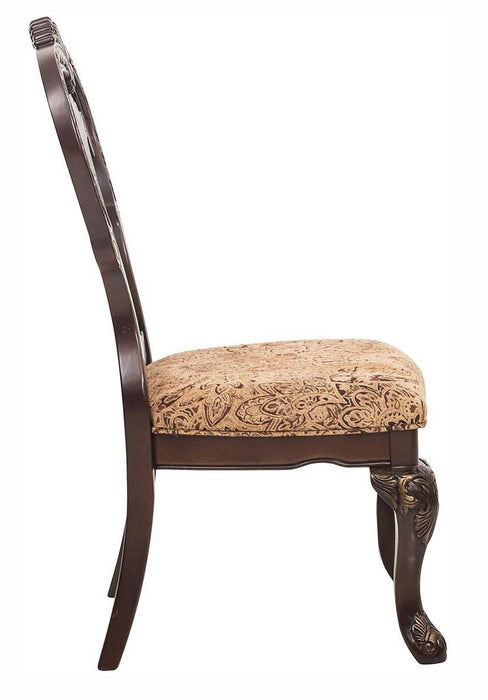 Deryn Park Side Chair in Dark Cherry (Set of 2) - U&U Home Budget Furniture (Carteret, NJ)