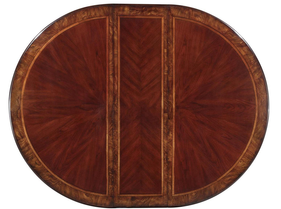 Deryn Park Round Dining Table in Dark Cherry 2243-76* - U&U Home Budget Furniture (Carteret, NJ)