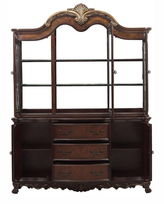 Deryn Park Buffet and Hutch in Dark Cherry 2243-50* - U&U Home Budget Furniture (Carteret, NJ)