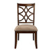 Keegan Side Chair in Cherry (Set of 2) - U&U Home Budget Furniture (Carteret, NJ)