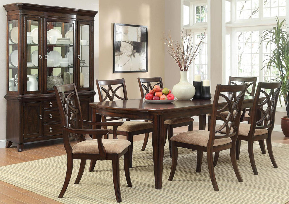 Keegan Arm Chair in Cherry (Set of 2) - U&U Home Budget Furniture (Carteret, NJ)