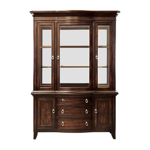 Keegan Buffet & Hutch in Cherry 2546-50* - U&U Home Budget Furniture (Carteret, NJ)