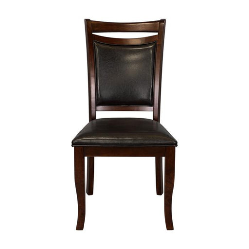 Maeve Side Chair in Dark Cherry (Set of 2) - U&U Home Budget Furniture (Carteret, NJ)