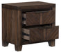 Parnell Nightstand in Rustic Cherry 1648-4 - U&U Home Budget Furniture (Carteret, NJ)