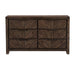 Parnell Dresser in Rustic Cherry 1648-5 - U&U Home Budget Furniture (Carteret, NJ)