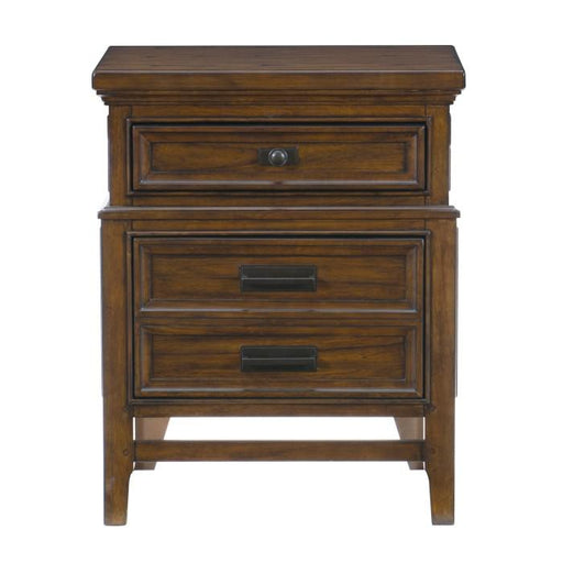 Frazier Nightstand in Dark Cherry 1649-4 - U&U Home Budget Furniture (Carteret, NJ)