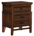 Frazier Nightstand in Dark Cherry 1649-4 - U&U Home Budget Furniture (Carteret, NJ)