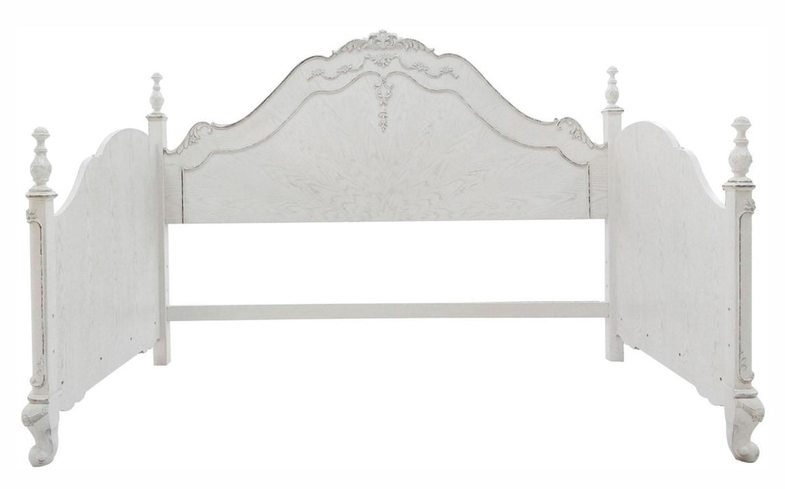 Cinderella Day Bed in Antique White - U&U Home Budget Furniture (Carteret, NJ)