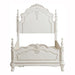 Cinderella Twin Poster Bed in Antique White - U&U Home Budget Furniture (Carteret, NJ)