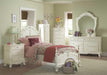 Cinderella Full Poster Bed in Antique White - U&U Home Budget Furniture (Carteret, NJ)