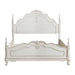 Cinderella Queen Poster Bed in Antique White - U&U Home Budget Furniture (Carteret, NJ)