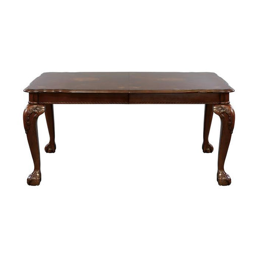 Norwich Dining Table in Dark Cherry 5055-82 - U&U Home Budget Furniture (Carteret, NJ)