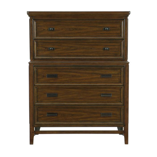 Frazier Chest in Dark Cherry 1649-9 - U&U Home Budget Furniture (Carteret, NJ)