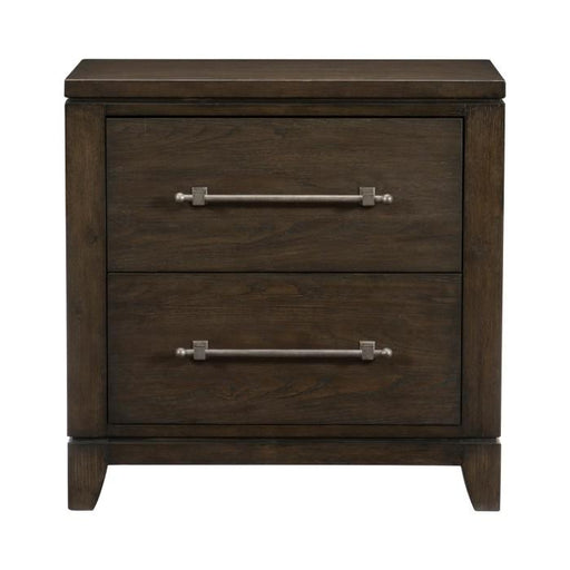 Griggs Nightstand in Dark Brown 1669-4 - U&U Home Budget Furniture (Carteret, NJ)