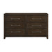 Griggs Dresser in Dark Brown 1669-5 - U&U Home Budget Furniture (Carteret, NJ)
