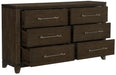 Griggs Dresser in Dark Brown 1669-5 - U&U Home Budget Furniture (Carteret, NJ)