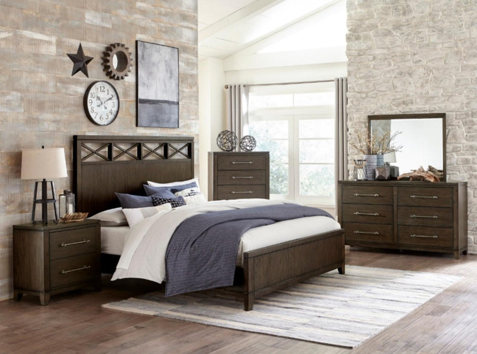 Griggs Mirror in Dark Brown 1669-6 - U&U Home Budget Furniture (Carteret, NJ)