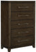 Griggs Chest in Dark Brown 1669-9 - U&U Home Budget Furniture (Carteret, NJ)