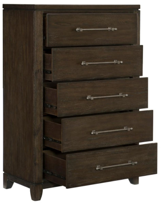 Griggs Chest in Dark Brown 1669-9 - U&U Home Budget Furniture (Carteret, NJ)