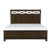 Griggs Queen Panel Bed in Dark Brown 1669-1* - U&U Home Budget Furniture (Carteret, NJ)