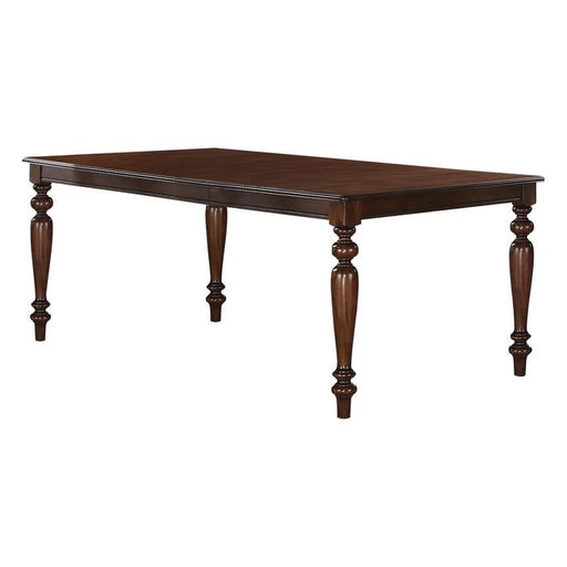 Creswell Dining Table in Dark Cherry 5056-78 - U&U Home Budget Furniture (Carteret, NJ)