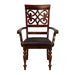 Creswell Arm Chair in Dark Cherry (Set of 2) - U&U Home Budget Furniture (Carteret, NJ)