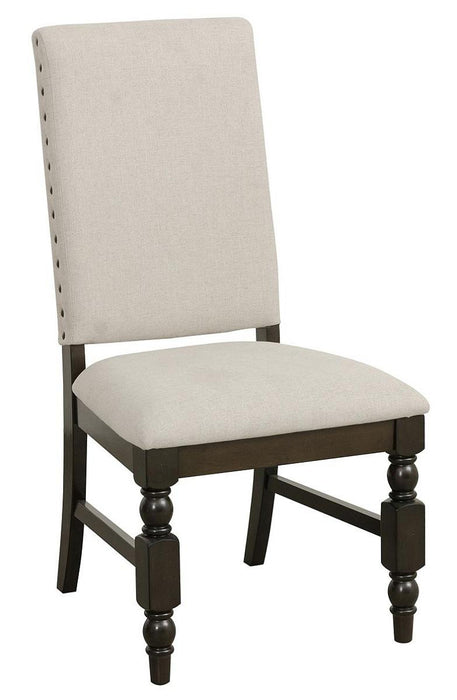 Yates Side Chair in Dark Oak (Set of 2) - U&U Home Budget Furniture (Carteret, NJ)