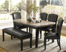Cristo Side Chair in Dark Espresso (Set of 2) - U&U Home Budget Furniture (Carteret, NJ)