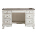 Cinderella Writing Desk in Antique White with Grey Rub-Through - U&U Home Budget Furniture (Carteret, NJ)