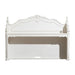 Cinderella Writing Desk and Hutch in Antique White with Grey Rub-Through - U&U Home Budget Furniture (Carteret, NJ)