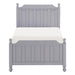 Wellsummer Twin Panel Bed in Gray 1803GYT-1* - U&U Home Budget Furniture (Carteret, NJ)