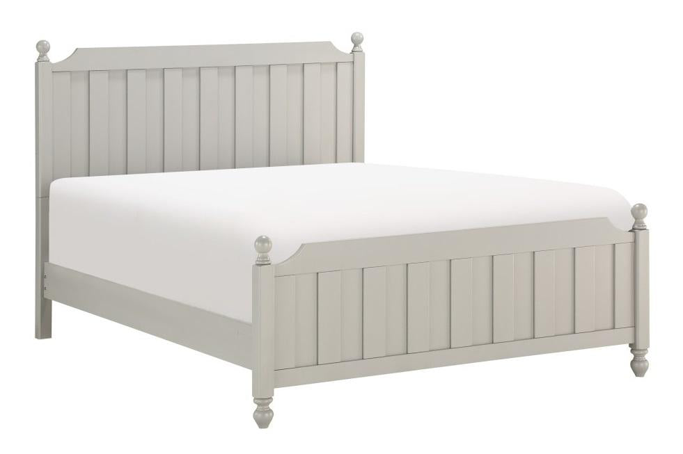 Wellsummer Full Panel Bed in Gray 1803GYF-1* - U&U Home Budget Furniture (Carteret, NJ)