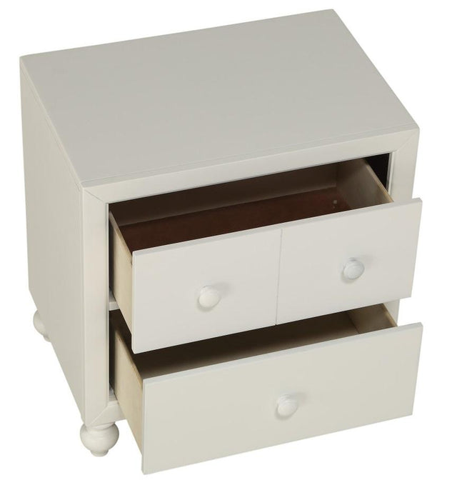 Wellsummer 2 Drawer Nightstand in Gray 1803GY-4 - U&U Home Budget Furniture (Carteret, NJ)