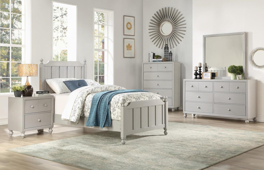 Wellsummer Mirror in Gray 1803GY-6 - U&U Home Budget Furniture (Carteret, NJ)