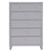 Wellsummer 5 Drawer Chest in Gray 1803GY-9 - U&U Home Budget Furniture (Carteret, NJ)