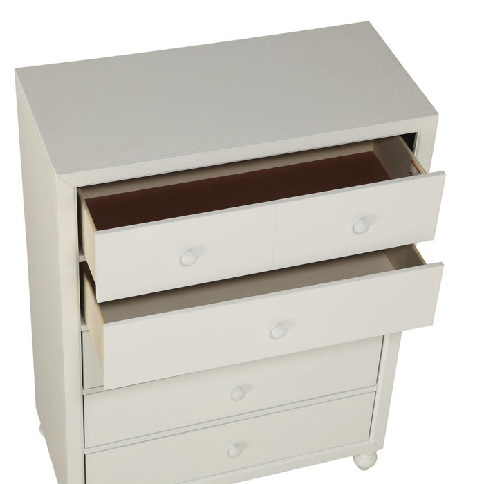 Wellsummer 5 Drawer Chest in Gray 1803GY-9 - U&U Home Budget Furniture (Carteret, NJ)