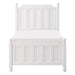 Wellsummer Twin Panel Bed in White 1803WT-1* - U&U Home Budget Furniture (Carteret, NJ)