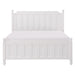 Wellsummer Queen Panel Bed in White 1803W-1* - U&U Home Budget Furniture (Carteret, NJ)