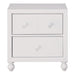 Wellsummer 2 Drawer Nightstand in White 1803W-4 - U&U Home Budget Furniture (Carteret, NJ)