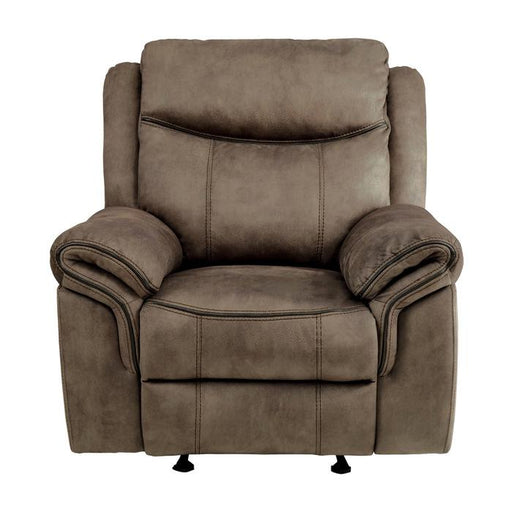Aram Glider Reclining Chair in Dark Brown 8206NF-1 - U&U Home Budget Furniture (Carteret, NJ)